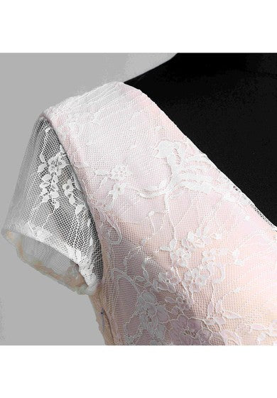 A-Linien-Strandkappe, kurzärmliges Brautkleid