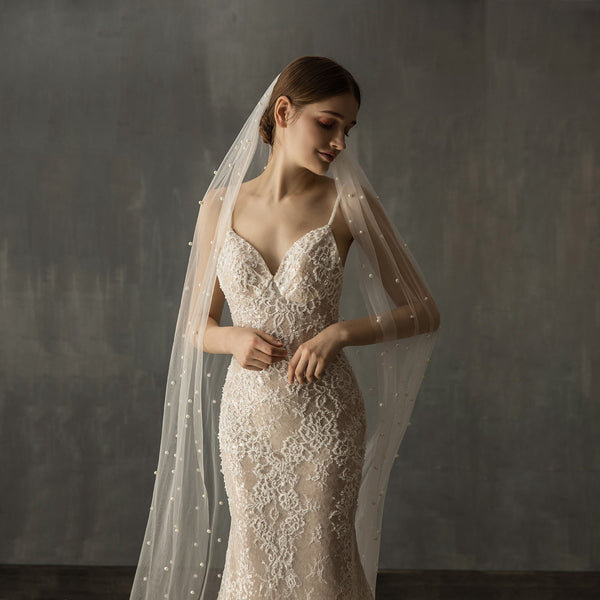 Romantic Tulle Chapel Bridal Veil