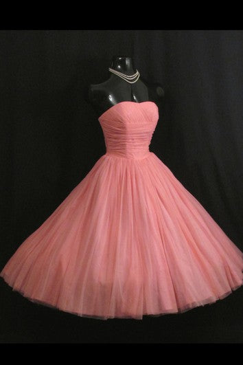 Ballkleid aus Tüll im Empire-Stil mit Herzausschnitt und Rüschen