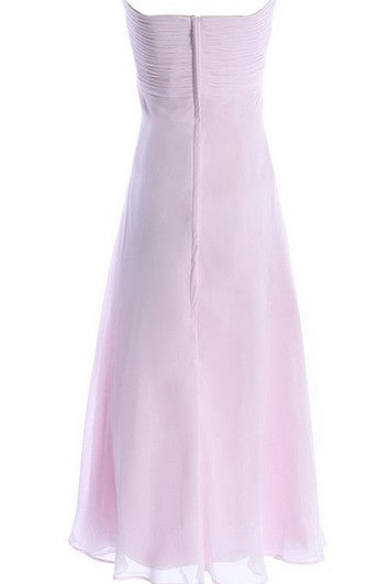 Šaty bez ramínek po kolena s volány z šifónu a květinou