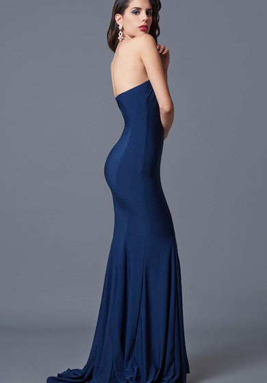 Sexy Sweetheart Mermaid Jersey Gown With Pleats