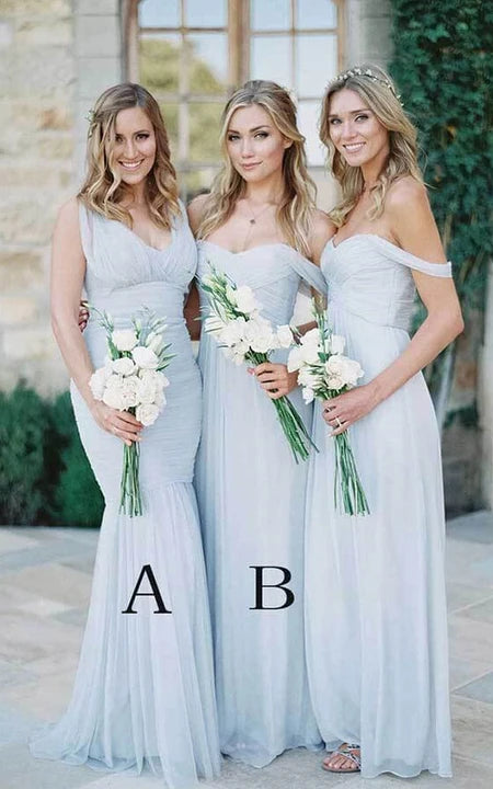 Abito da damigella d'onore con pila inciso in cross-cross-cross