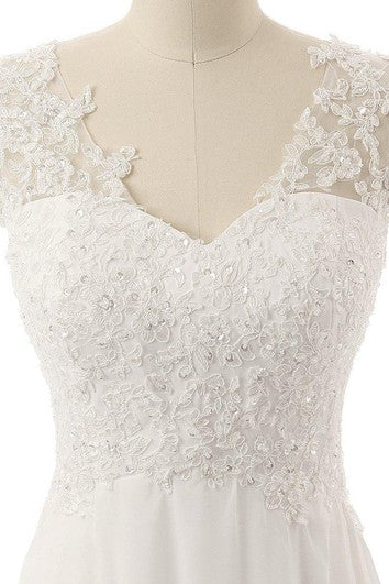 Correas cortas Sweetheart V-Chek Cap Illusion Ruching Beading Appliques Flower Bordamiento Ilusión Pincel de flores Tren Sin cremallera Ilusión Ilusión Correa de la espalda Capas de livas Vestidos