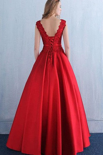 Red Lace Vintage Prom Evening Lace Bridesmaid Bridal Gown Evening Long Dress