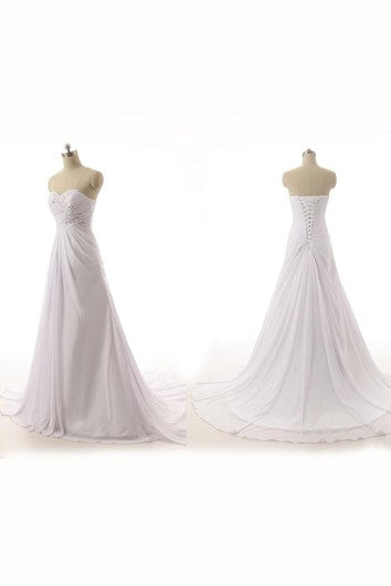 A-Line maxi šaty bez rukávů s výstřihem srdíčko, aplikace, korzetové zapínání na zádech, šifonová krajka